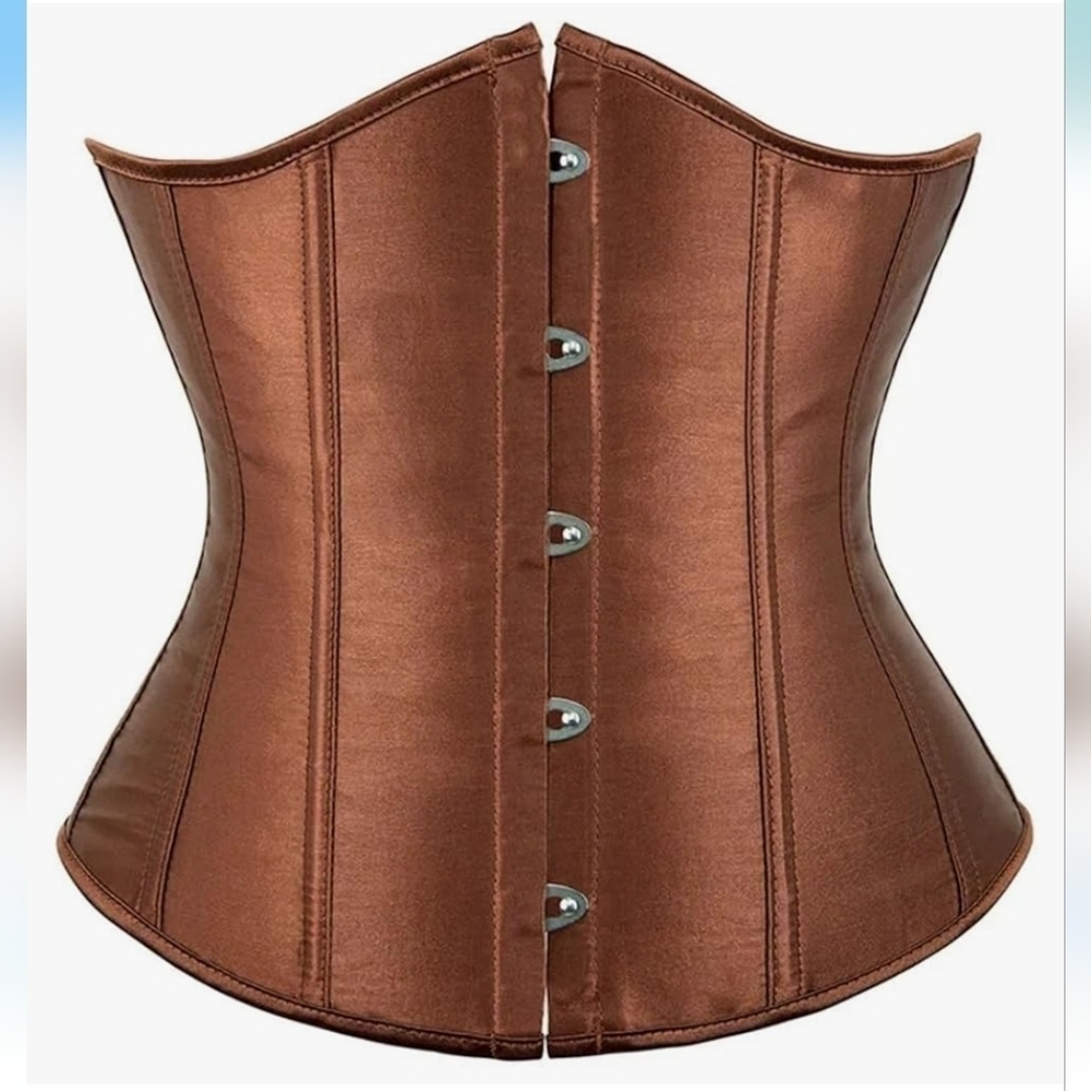 Corset Bustier Satin Top Size S Gothic Lingerie Waist Trainer Festival Coquette